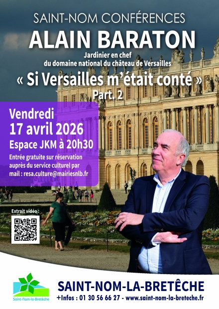 Affiche conférence d'Alain Baraton