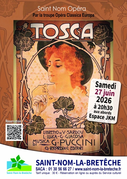 Affiche opéra Tosca