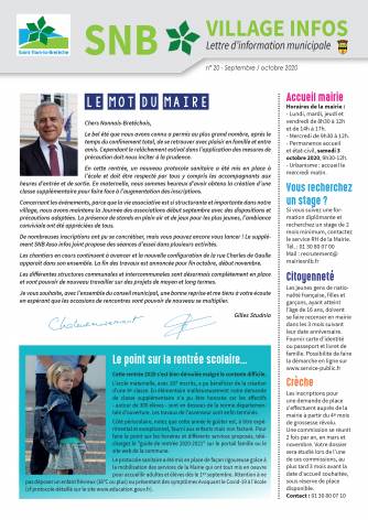 SNB Village n° 21 Octobre 2020