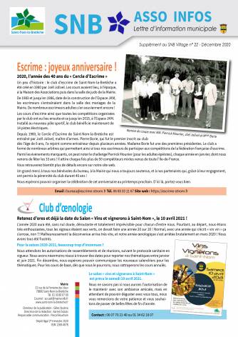 SNB Asso n° 22 - Décembre 2020