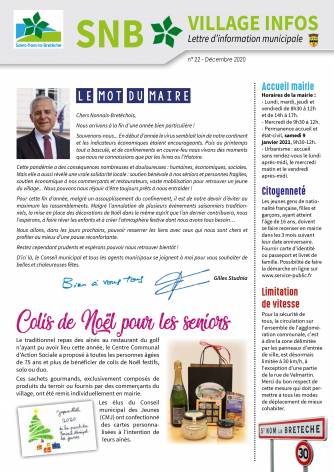 SNB Village Infos n° 22 - Décembre 2020